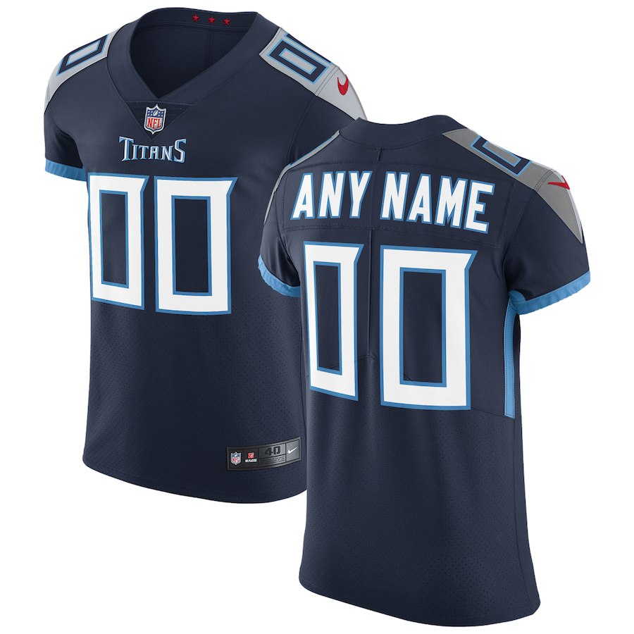 Men's Tennessee Titans Navy Vapor Untouchable Custom Elite NFL Stitched Jersey